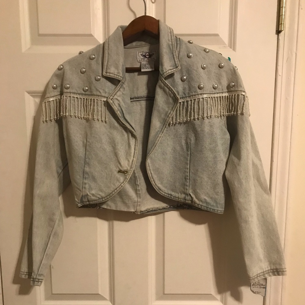 Beaded Denim Jacket